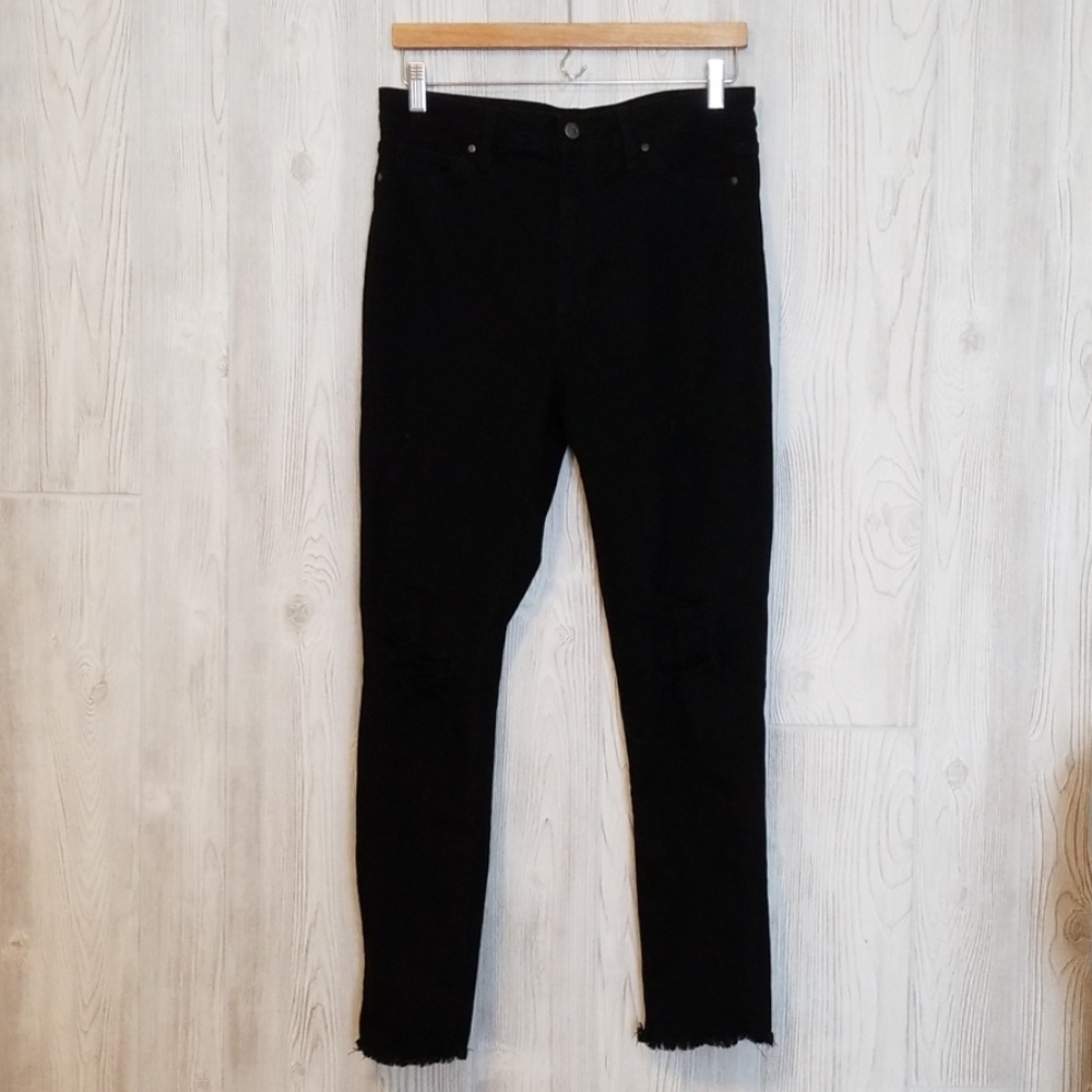 NWOT Joe's Jeans Distressed Black Denim